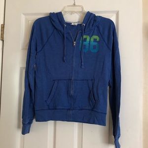 Blue Zip Up Hoodie
